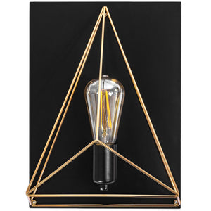 Lampada Da Parete Vetrata APP1095-1W Black