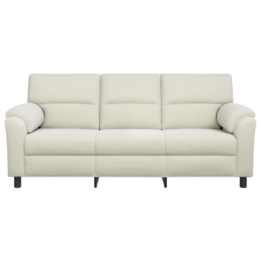 Divano Crema 214 x 85 x 93 cm Velluto 42040857