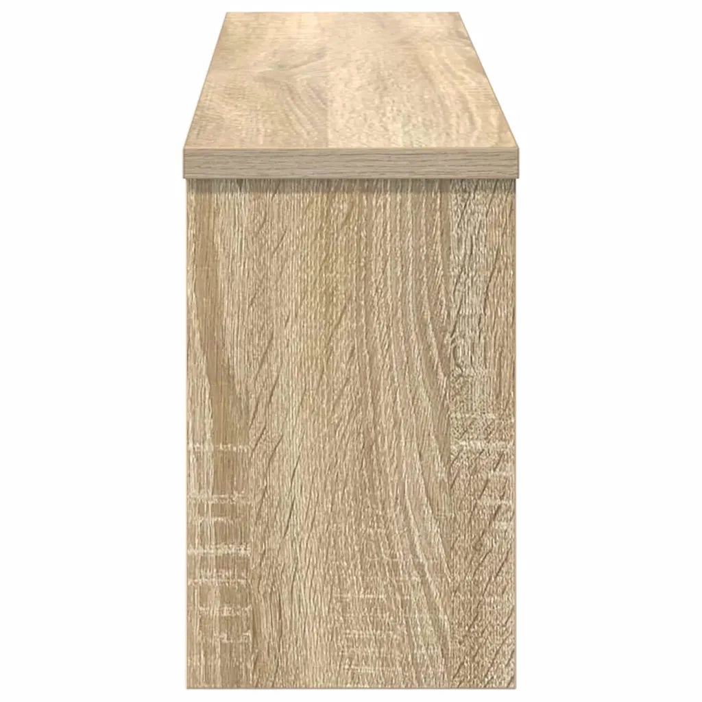 vidaXL Appendiabiti a muro rovere sonoma 75 x 16 x 26 cm