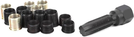 Set di riparazione per danneggiati fili di vite M14x1.25 con valvola di regolazione in acciaio inossidabile