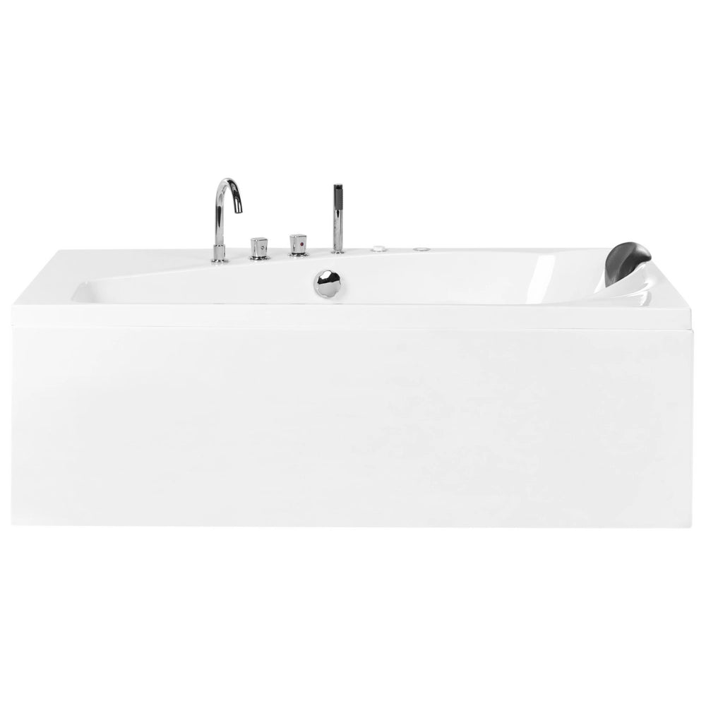 Vasca idromassaggio in acrilico bianco con luci LED lato destro Poggiatesta Luci LED 175 x 80 cm