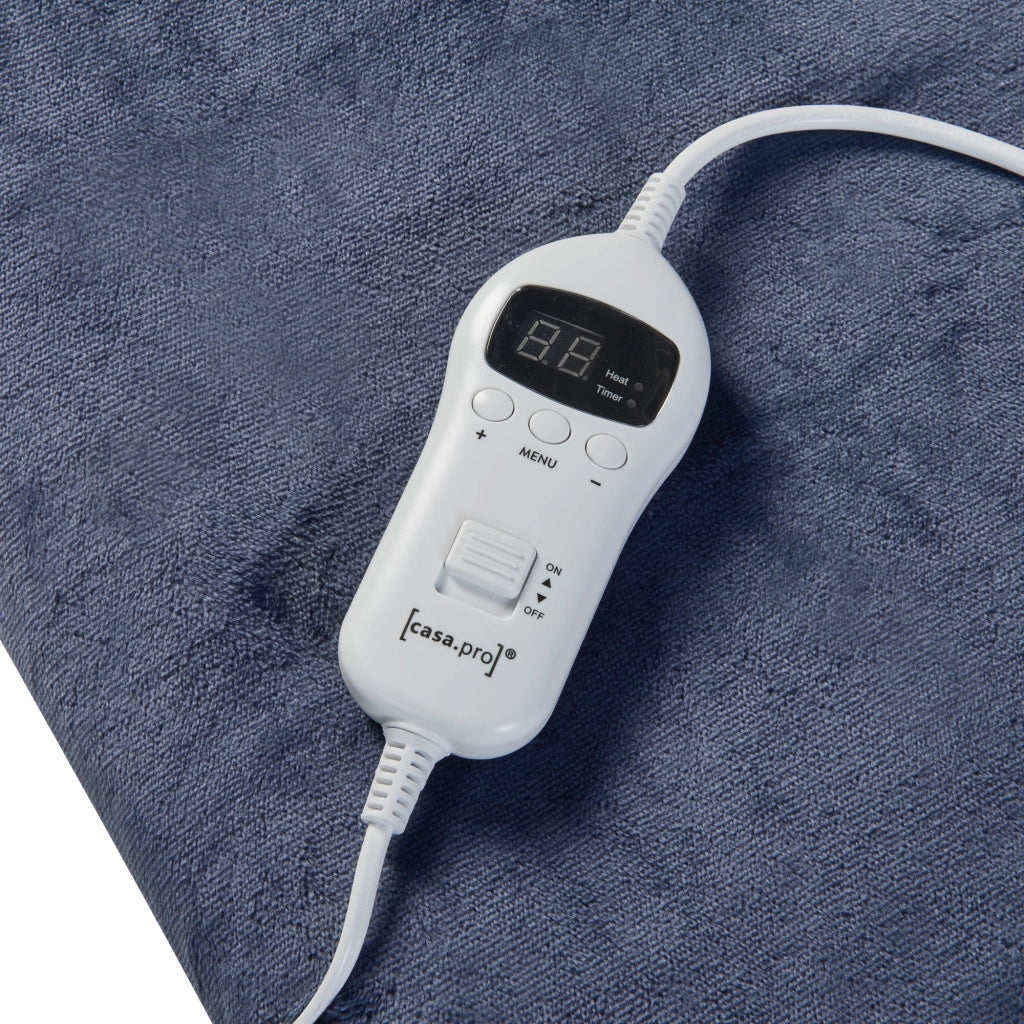 Coperta elettrica riscaldata 120 watt camera da letto 180 x 130 cm azzurro 03_0009328