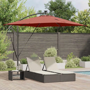 vidaXL Ombrello a bilanciere a forma di banana Terracotta