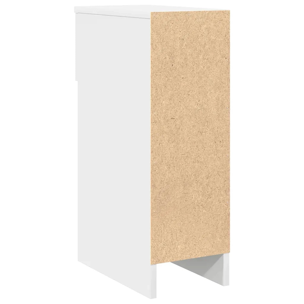Comodino | Armadio da Notte | Mobiletto da notte con Cassetto Bianco 20x36x60 cm
