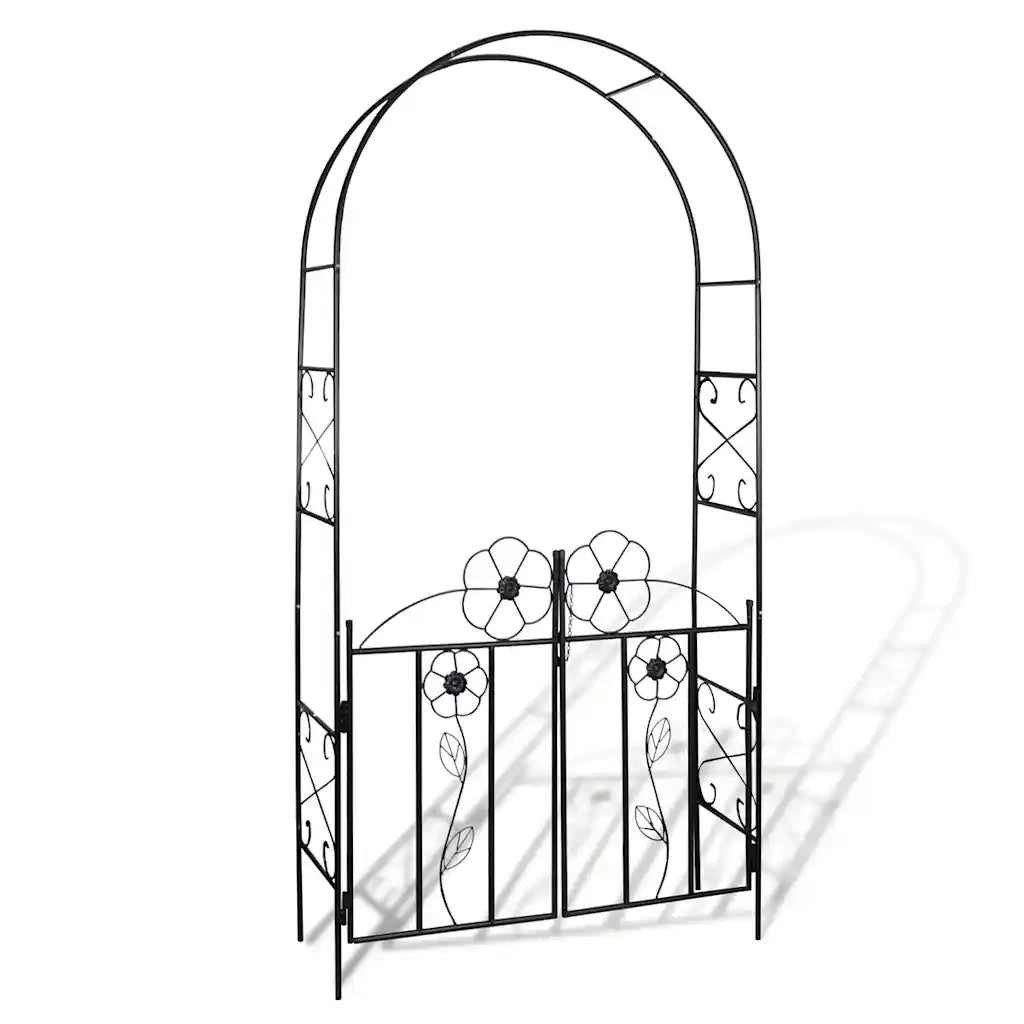 Arco con porta da giardino per piante rampicanti CFW7510247