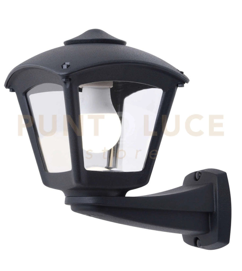LERICI APPLIQUE 1 LUCE NERO IP55 ATTACCO E27