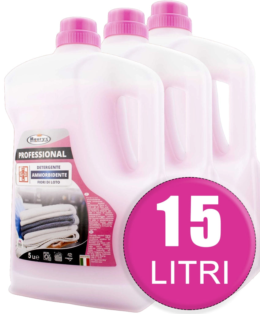 15LT MAURY'S PROFESSIONAL AMMORBIDENTE FIORI DI LOTO IN CONFEZIONE DA 3X5 LT