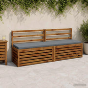 Cuscini per Panchina a 2 Pezzi SOEST 2 pz 100% Poliestere Blu 949207