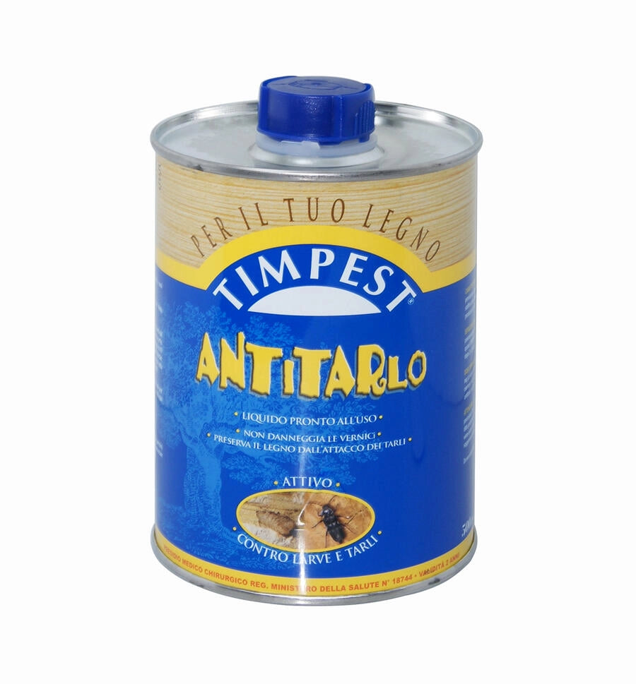 Antitarlo liquido professionale 0,5 litri incolore protegge e preserva il legno Timptest