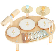 Tamburo con Xilofono per Bambini ¨C Zephmum ¨C Legno Naturale