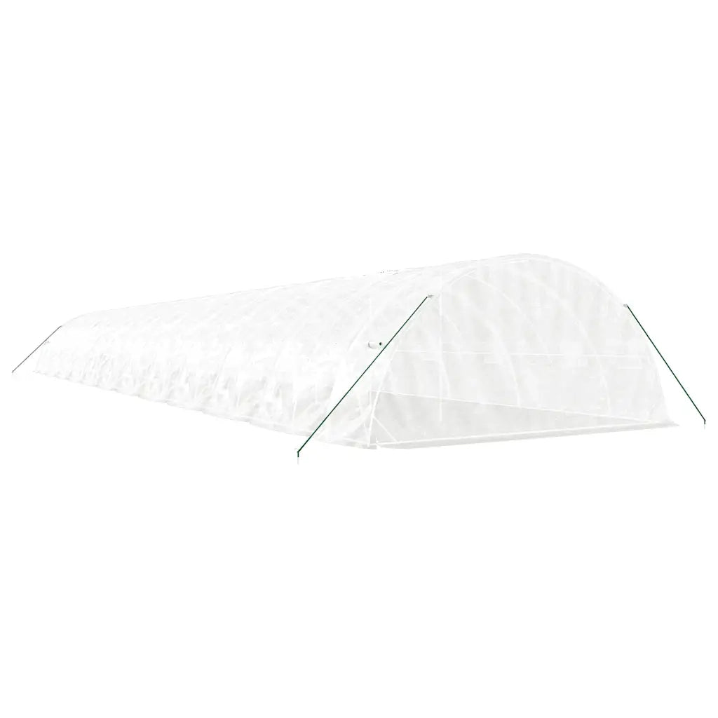 Serra con Telaio in Acciaio Bianco 120 mÂ² 24x5x2,3 m