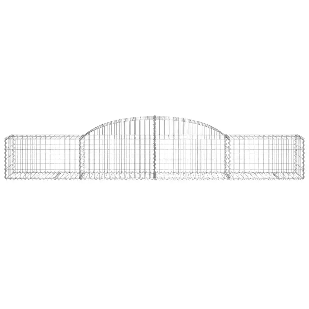 Cesti Gabbioni ad Arco 30 pz 300x50x40/60 cm Ferro Zincato 3146663