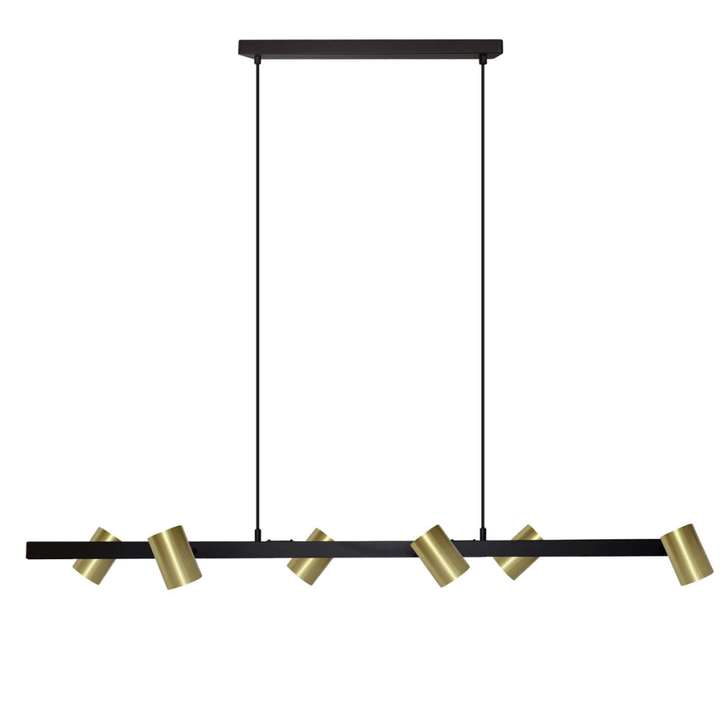 Lampada a sospensione Snow 6xGU10 oro/nero Light Prestige