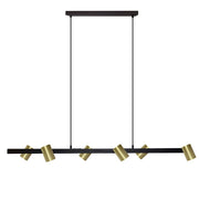Lampada a sospensione Snow 6xGU10 oro/nero Light Prestige