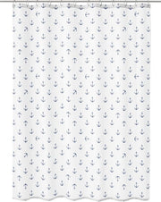Douchegordijn in poliestere donker blu 200 x 180 x 2 cm - Motivo Anker