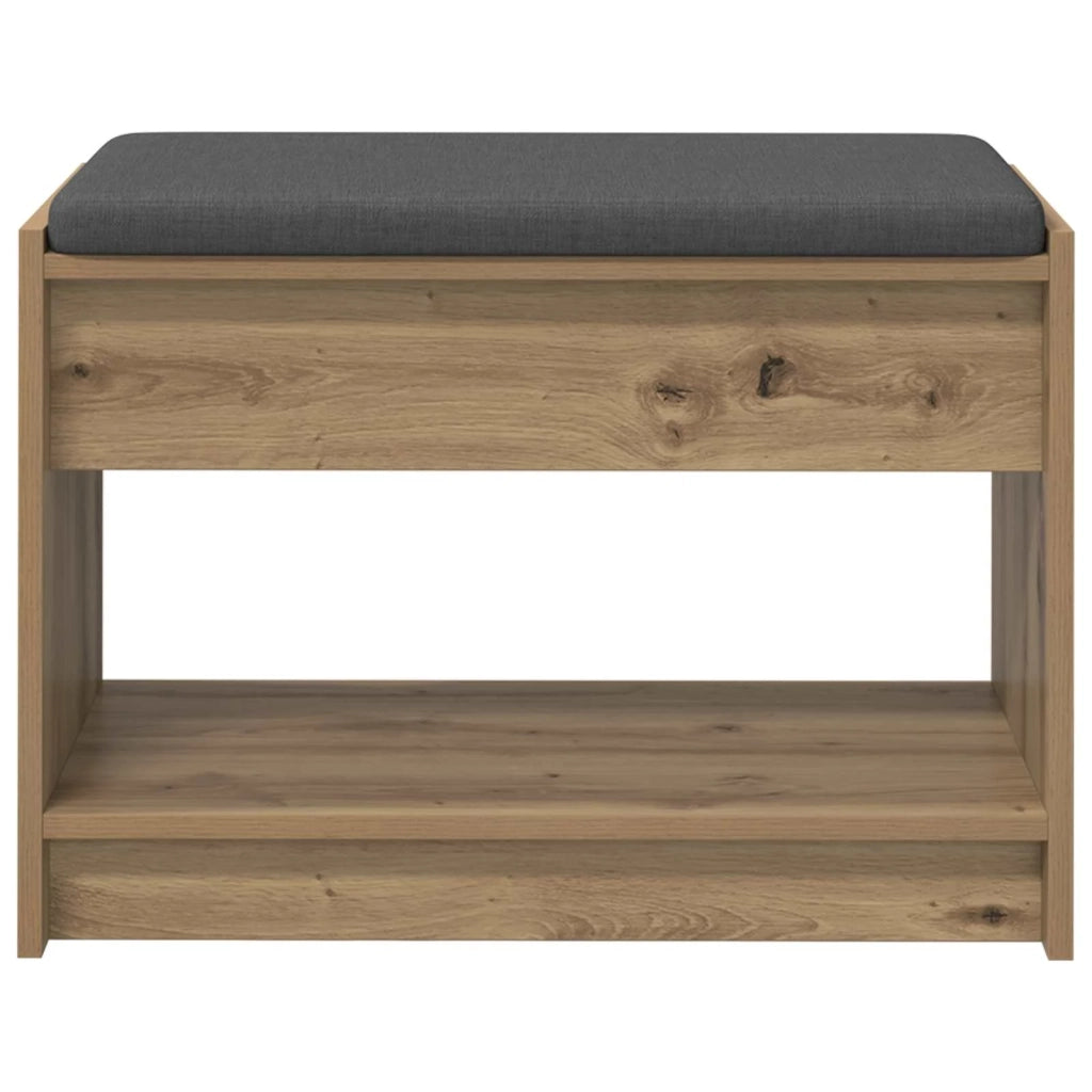 Panca per scarpe con cuscino Rovere Artigianale 63 x 38 x 45 cm 906193