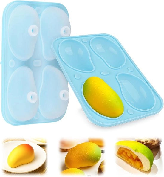 Set di 2 Forme a 3D di Silicone per Torta - 8 Cavitazioni - per Chocolata Gelato Panna Pudding Mousse