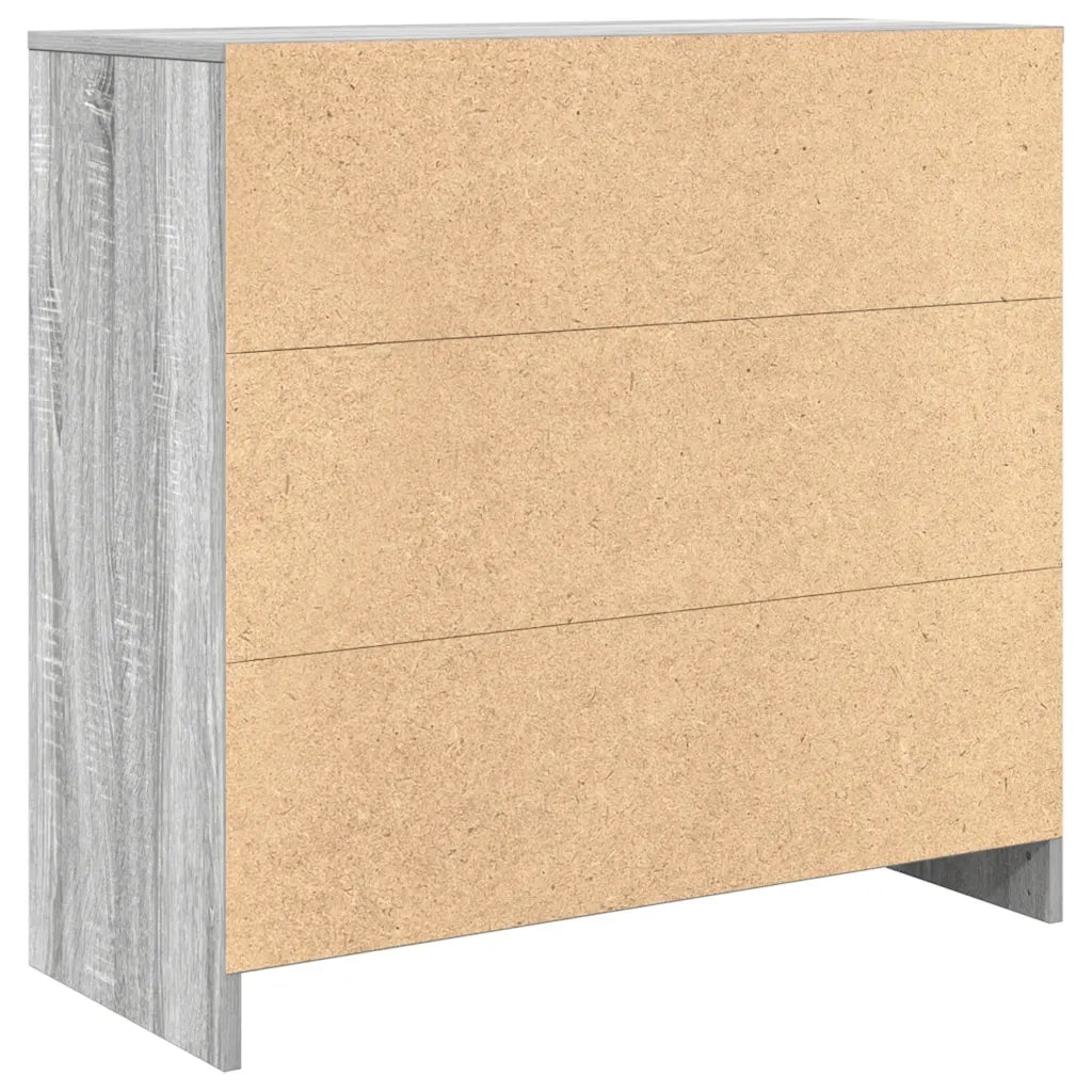 Credenza con Cassetto Grigio Sonoma 80x34x76 cm in Truciolato 861540