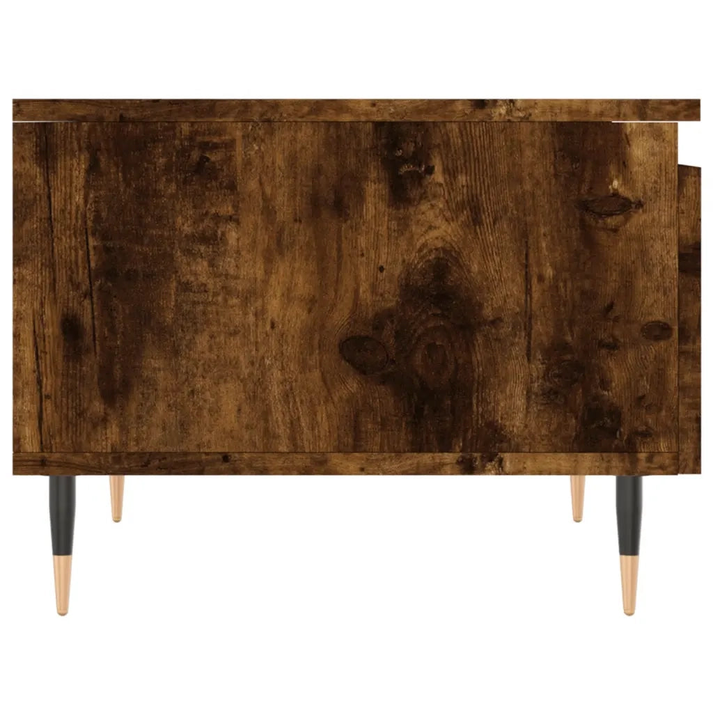 Tavolini Salotto 2pz Rovere Fumo 50x46x35 cm Legno Multistrato 830855