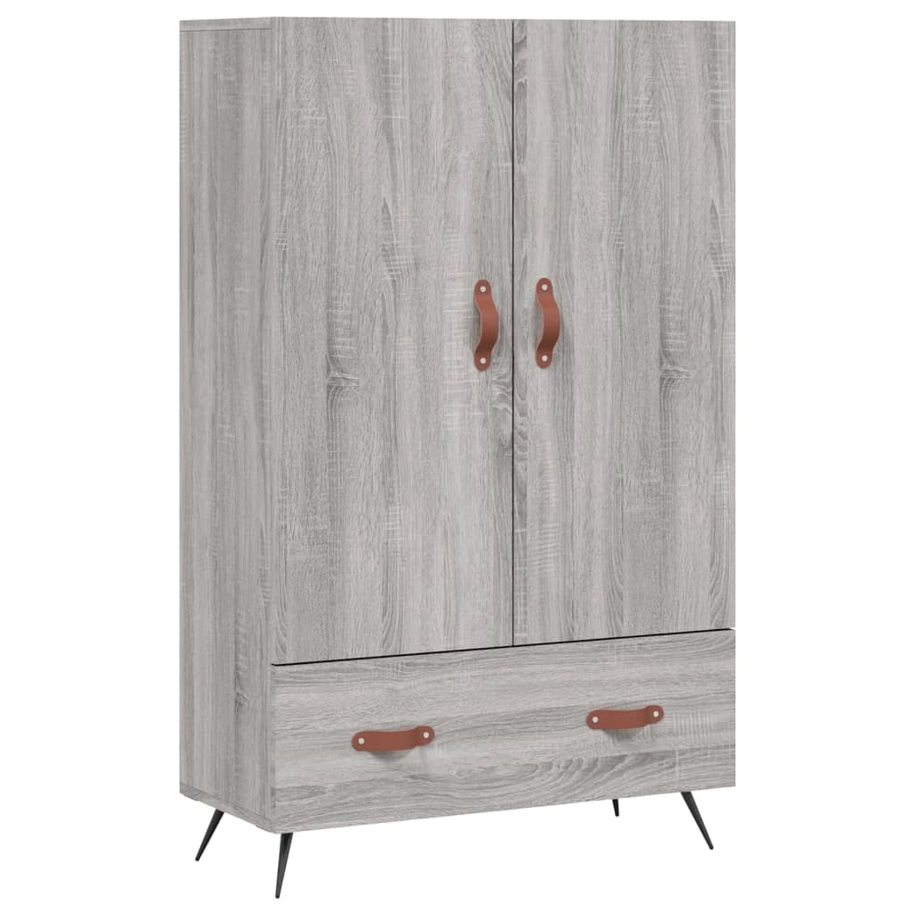Buffet credenza cassettiera armadio mobile contenitore organizer cucina soggiorno salotto rovere Sonoma alto 69,5 x 31 x 115 cm legno ingegnerizzato grigio 02_0035400