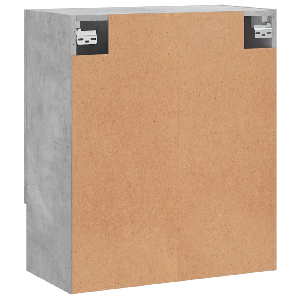 vidaXL Armadietto a Muro Grigio Cemento 60x31x70 cm Legno Multistrato