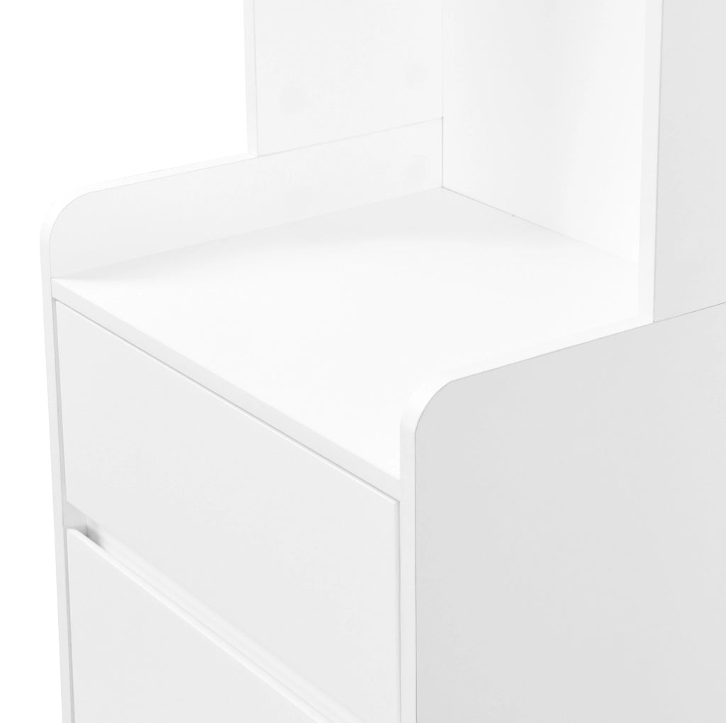 Guardaroba da ingresso 6 in 1 con panca imbottita e pannello forato