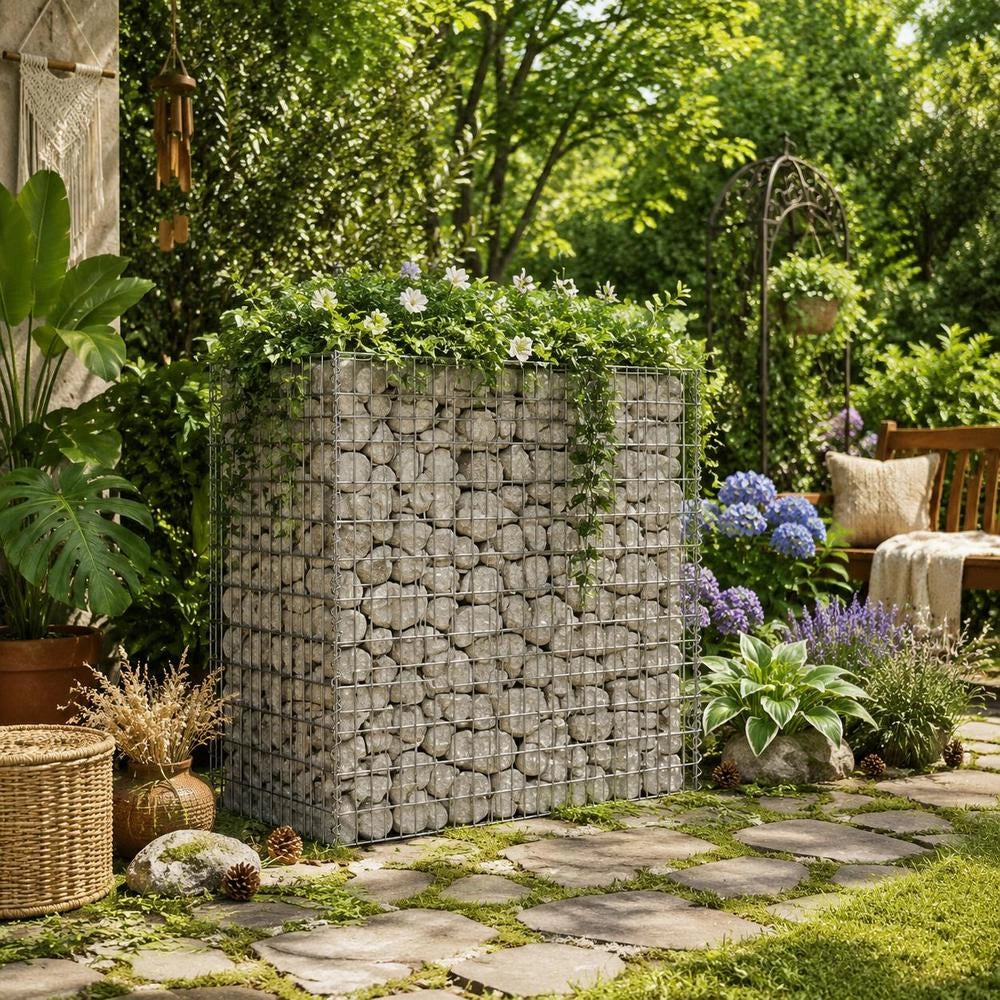 Gabion Raised Bed Galvanized Steel 90x50x100 Cm