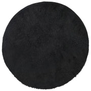 Tappeto del soggiorno | Tappeto Shaggy a Pelo Lungo NAVARRA Nero 120x120 cm poliestere