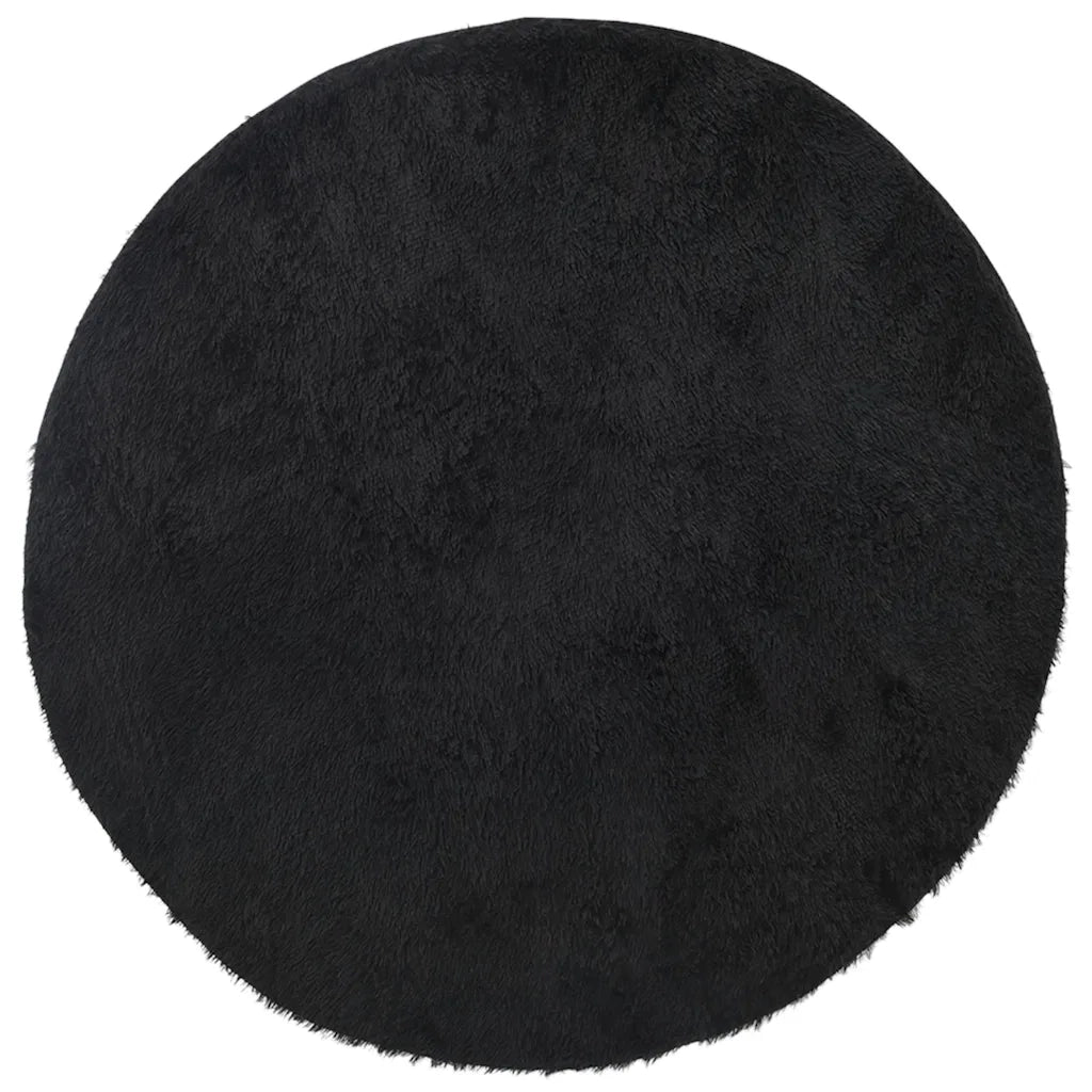 Tappeto del soggiorno | Tappeto Shaggy a Pelo Lungo NAVARRA Nero 120x120 cm poliestere