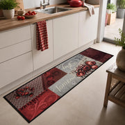Washable Kitchen Floor Mat, Tomato Design, 60x180 Cm