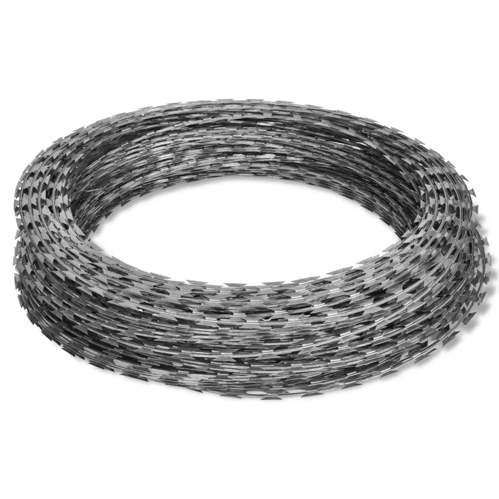 Rulli Filo Spinato NATO 2 pz Elicoidale in Acciaio Zincato 100m CFW3502273