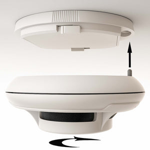 80x Rilevatore di fumo collegabili via radio Batteria da 80 anni e radio frequenza Allarme antincendio fotoelettrico da 880 dB per un'efficace protezione in appartamenti e case