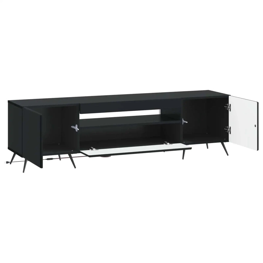 Mobile TV LED Nero Legno ingegnerizzato 897566