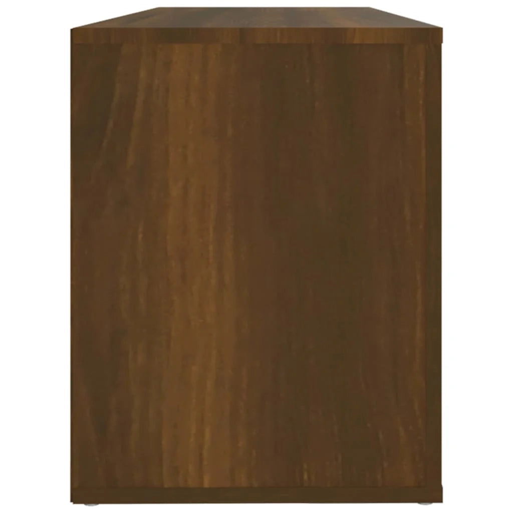 Scarpiera mobiletto portascarpe mobile per ingresso/corridoio/soggiorno 100 x 35 x 45 cm legno ingegnerizzato marrone 02_0021602