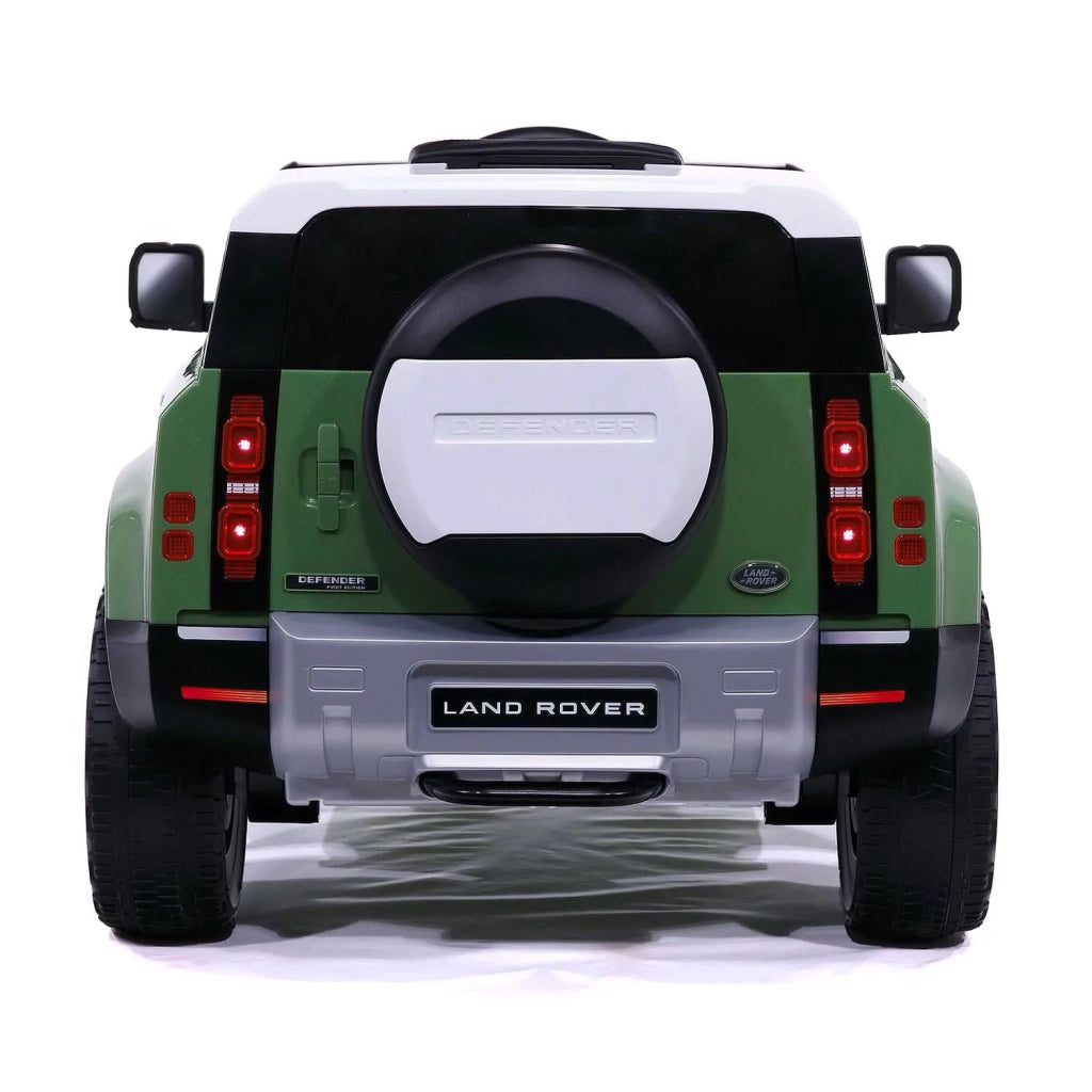 Macchina Elettrica per Bambini Licenza Ufficiale Land Rover Defender 12V 7Ah Verde