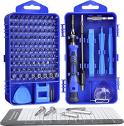 Set di riparazione computer professionale, 122-in-1 set di chiavi a freccia di precisione, set di riparazione elettronica per smartphone, laptop, tablet, fotocamere, controller Xbox
