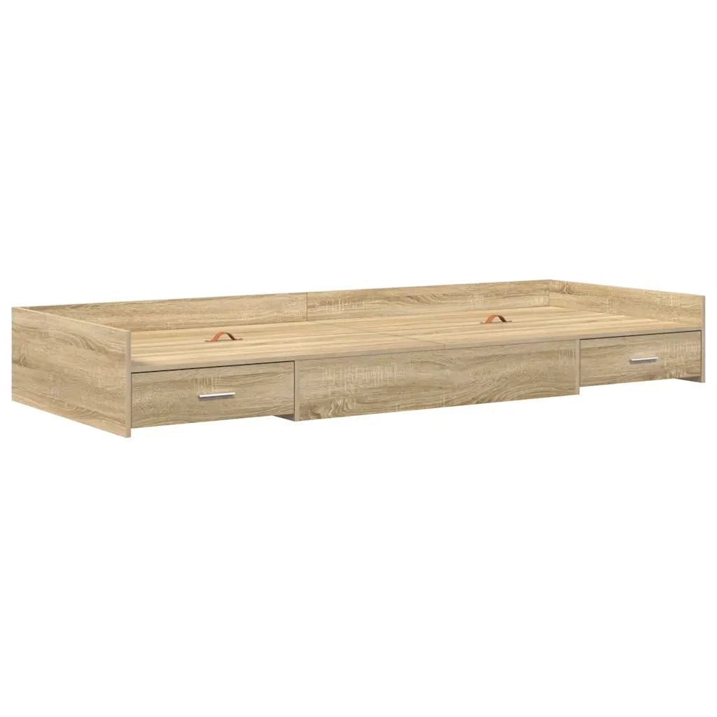 Struttura del letto Rovere Sonoma 90 x 200 cm Legno multistrato 3335231