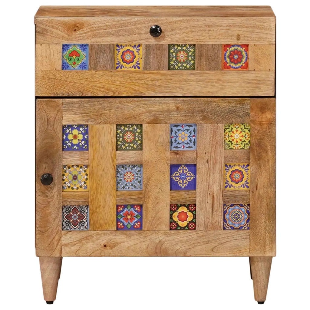 Armadio da Notte con cassetto Naturale 50 x 33 x 60 cm 4018268