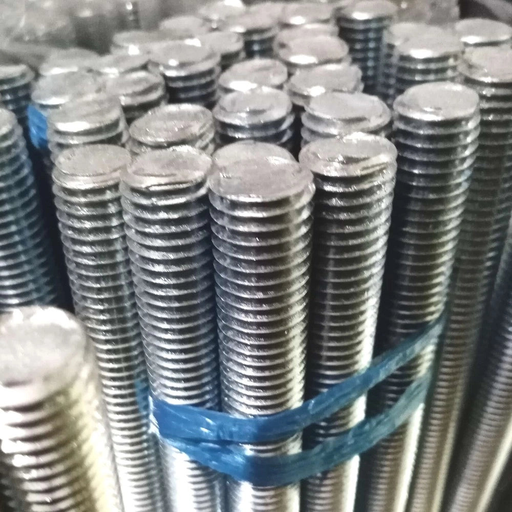Barra asta filettata 14mm di acciaio zincato da 1mt classe di resistenza 4.8 passo grosso
