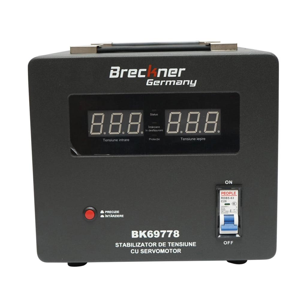 Stabilizzatore di tensione automatico 3000VA monofase con servomotore Breckner Germany