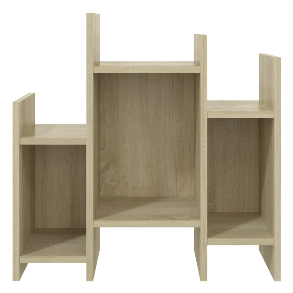 Mobiletto laterale pratico per riporre oggetti 60 x 26 x 60 cm stile moderno in truciolato di rovere Sonoma 02_0047874