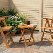 Tavolo da bistrot Naturale Ø45 x 45 cm Legno di Acacia Massello 42024977