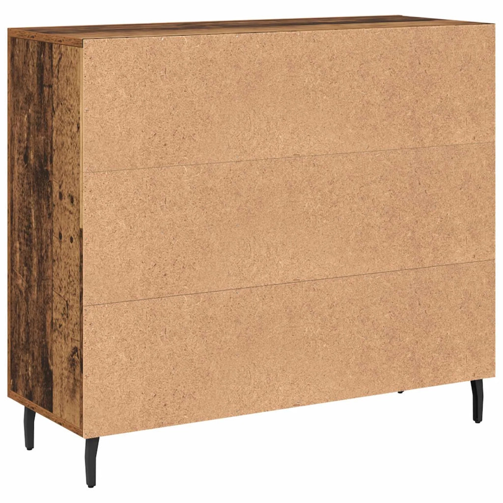 Credenza | Madia | Buffet da pranzo | Armadio da pranzo Legno vecchio 90 x 34 x 80 cm Legno multistrato