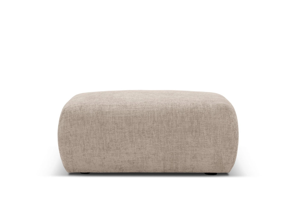 Cosmopolitan Design - Pouf "Matera" in ciniglia beige 