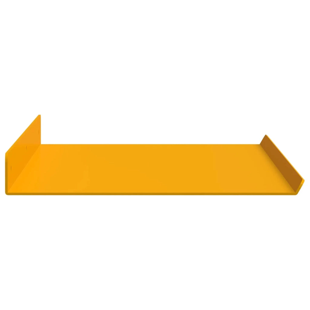 Mensola sospesa 4 pcs Giallo senape 60 x 18 x 2,5 cm Acciaio 8004027