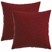 Cuscino con cuscino HEERLEN 2 pz Rosso Vino Tessuto 926410