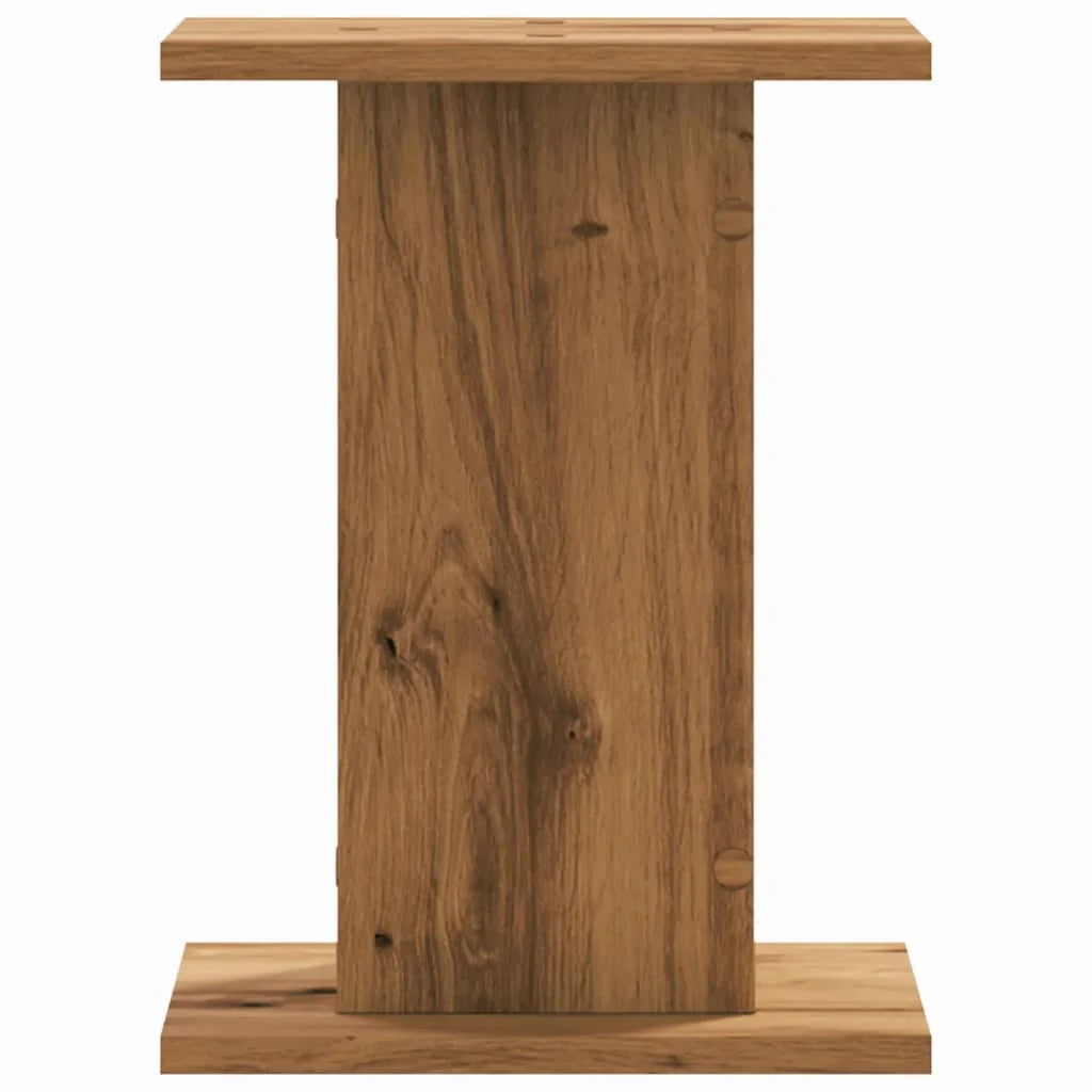 Portavasi mobili per fiori set da 2 fatti a mano legno ingegnerizzato marrone 02_0045291