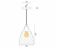 Lampada Pensile Rispecchiata Silver APP278-1CP