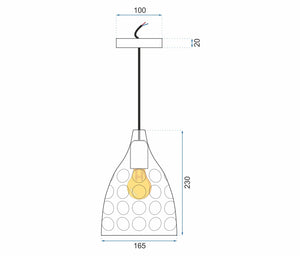 Lampada Pensile Rispecchiata Silver APP278-1CP