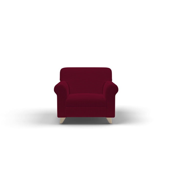 Copridivano Elasticizzato 1 Posto in Poliestere Leslie Bordeaux